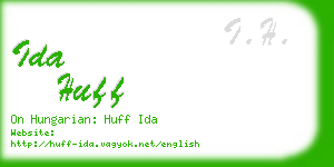 ida huff business card